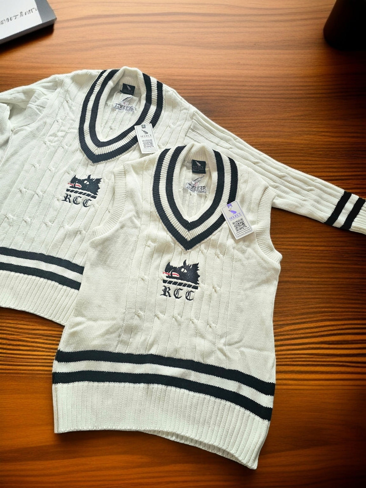 Custom Club Cable Knit Style Cricket Jumpers-Select Cricket Store